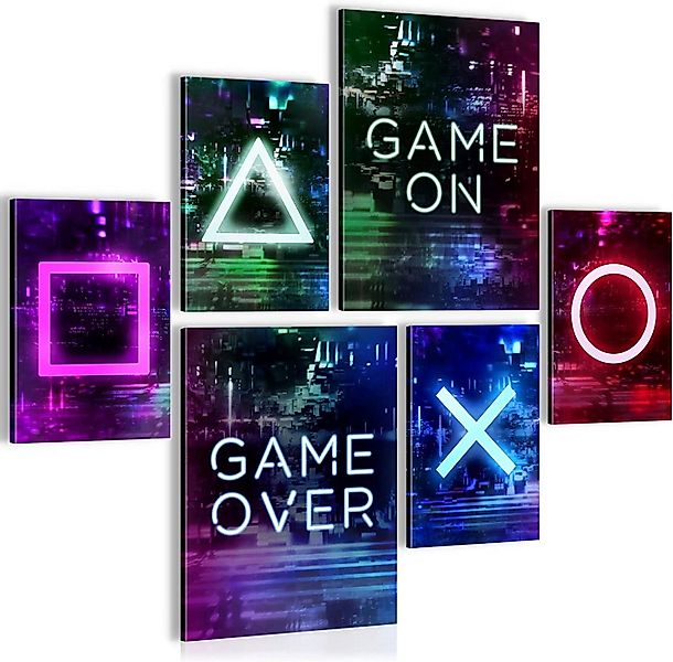 Novart Wandbild Wandbilder Gamer Spielkonsole Junge Teenager AUFHÄNGFERTIG, günstig online kaufen