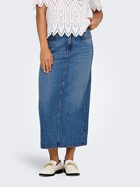ONLY Jeansrock ONLLUMI MIDI BACK SLIT günstig online kaufen