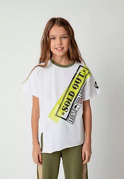 Gulliver T-Shirt mit Print und Seitenschlitz günstig online kaufen