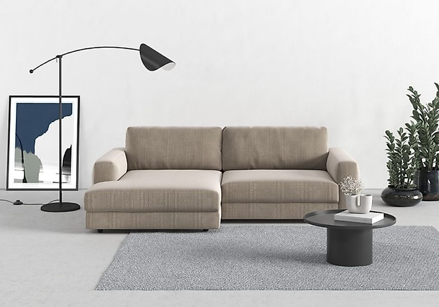 TRENDMANUFAKTUR Ecksofa »Bourbon, Designsofa mit tollem Sitzkomfort, L-Form günstig online kaufen