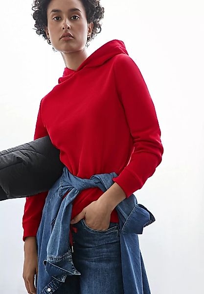 STREET ONE Kapuzensweatshirt, mit Tunnelzug am Saum günstig online kaufen