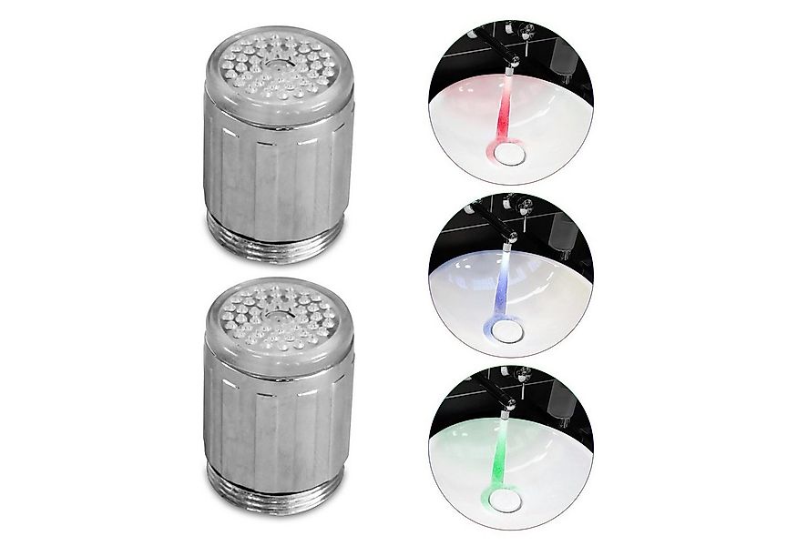 EAXUS Waschtischarmatur LED Wasserhahnaufsatz - RGB Farbwechsel je nach Tem günstig online kaufen