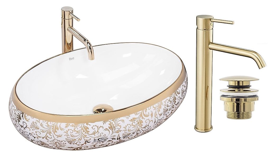 GTM Design Aufsatzwaschbecken MARGOT Glanz Modern günstig online kaufen