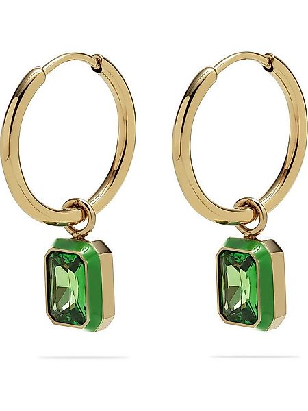 Esprit Paar Creolen ESPRIT Damen-Creolen Edelstahl, Farbstein 2 Zirkon (Paa günstig online kaufen