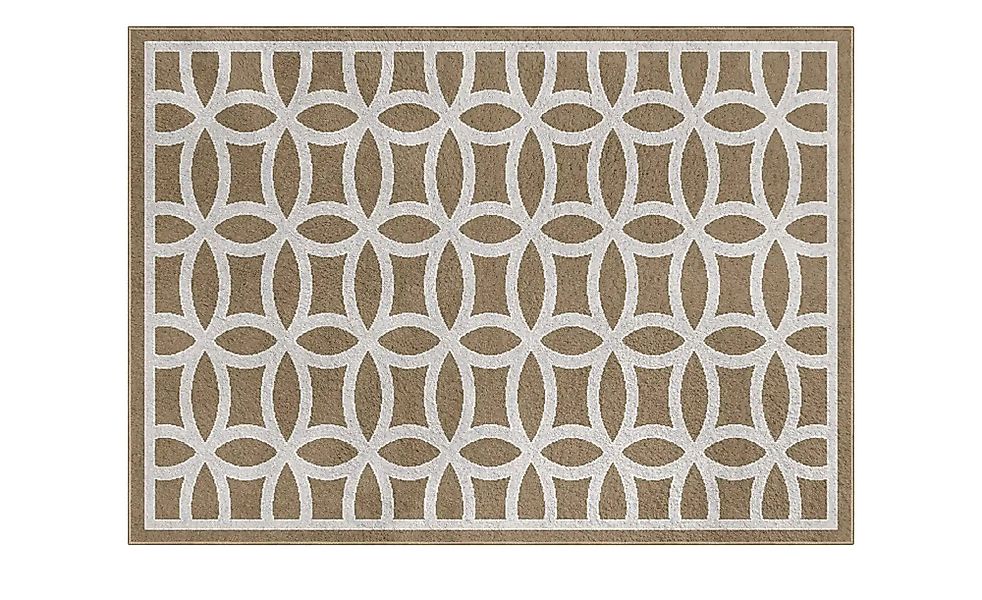 Webteppich  Welle ¦ braun ¦ Synthetische Fasern ¦ Maße (cm): B: 160 Teppich günstig online kaufen