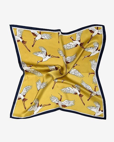 MayTree Seidentuch quadratisch Kranich 53x53, Nickituch, Bandana-Schal, (St günstig online kaufen