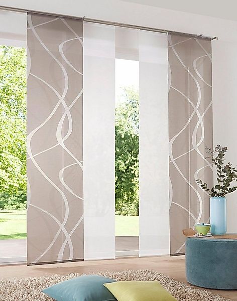 Neutex for you! Schiebegardine Rumbek (1 St), Klettband, halbtransparent, S günstig online kaufen