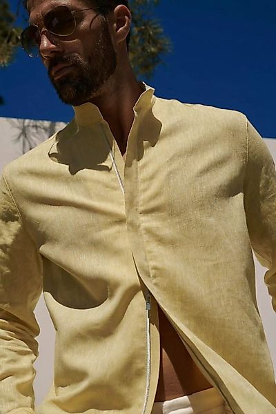 Leinenhemd Cagliari - das Sonnengelbe günstig online kaufen