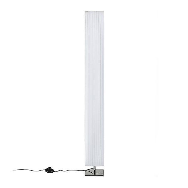 Lindby Stehleuchte Janno, weiß, Textil, Metall, 120cm, E27 günstig online kaufen