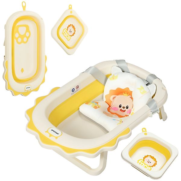 AIYAPLAY Babywanne  Kunststoff Polyester Gelb 80,5L x 55B x 20H cm günstig online kaufen