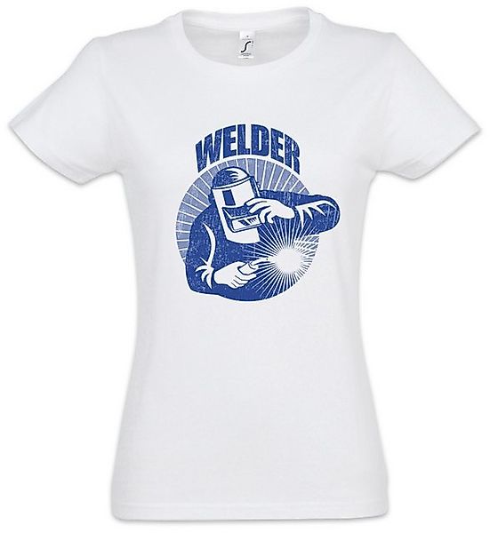Urban Backwoods Print-Shirt Welder I Damen T-Shirt Welding Schweißer Schwei günstig online kaufen