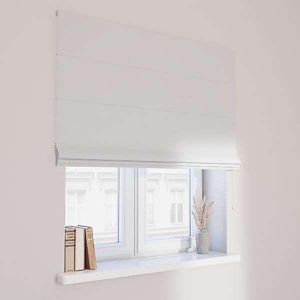 Dekoria Raffrollo Capri, weiß-grau, 110 x 150 cm günstig online kaufen
