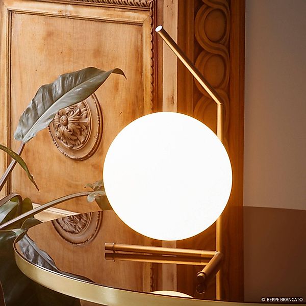 FLOS IC T1 Low Designer-Tischleuchte messing geb. günstig online kaufen