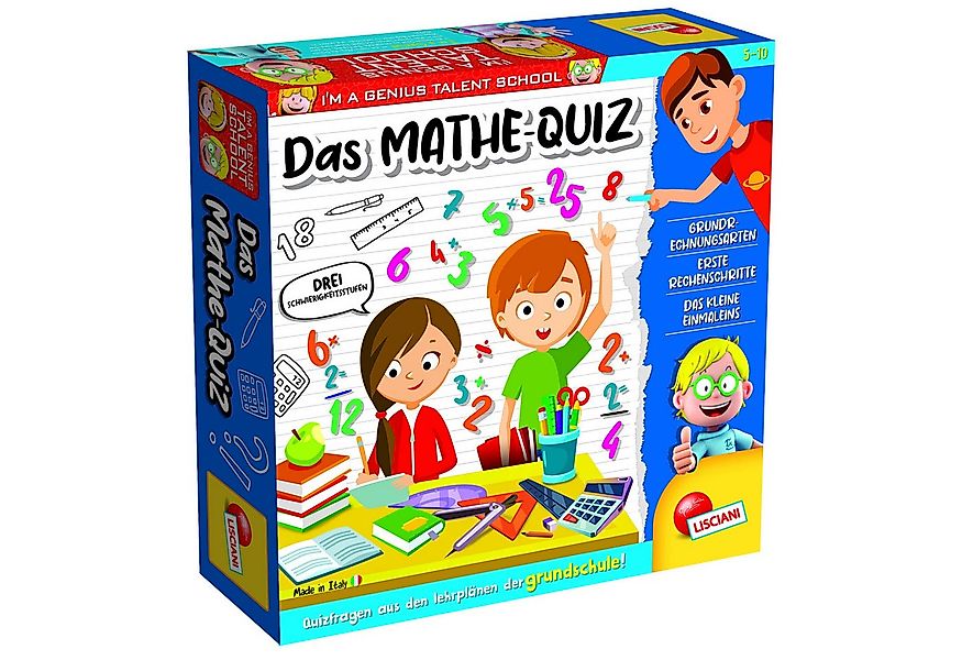 Lisciani Lernspielzeug Das Mathe-Quiz rechnen lernen Lernspiel Grundschule günstig online kaufen