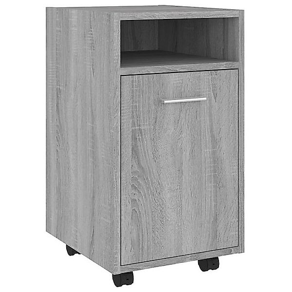 vidaXL Aktenschrank Beistellschrank mit Rollen Grau Sonoma 33x38x60cm Spanp günstig online kaufen