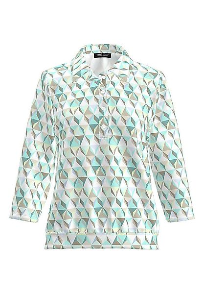 FRANK WALDER Langarm-Poloshirt aus Ecovero Viskose günstig online kaufen