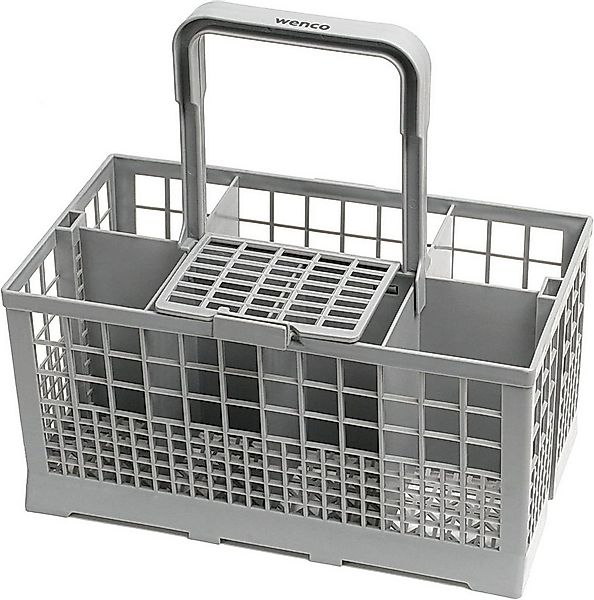Wenco Besteckhalter Spülmaschinenkorb 23,7 x 13,7 x 24,7 cm, Grau mit Griff günstig online kaufen