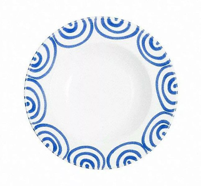 Gmundner Keramik Blaugeflammt Suppenteller Gourmet d: 24 cm / h: 4 cm günstig online kaufen