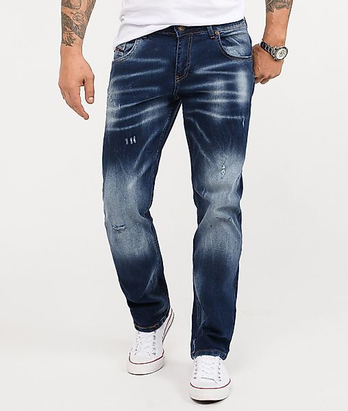 Rock Creek Regular-fit-Jeans Herren Jeans Stonewashed günstig online kaufen