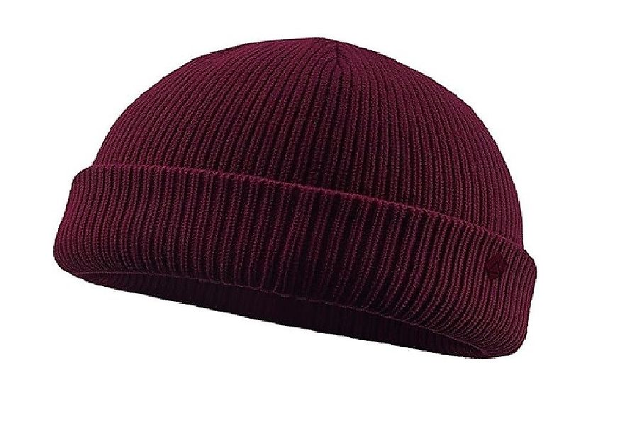 URBAN ACE Beanie Street Classics Docker Fisherman doppellagig Unisex Weinro günstig online kaufen