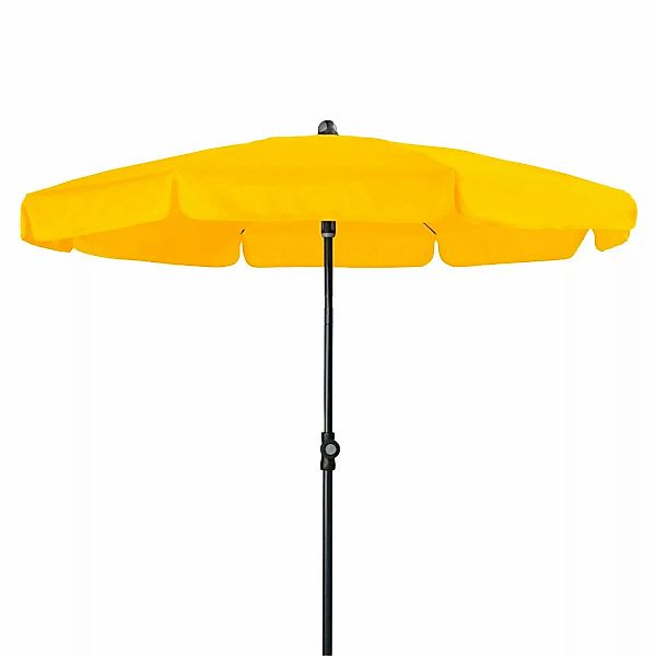 Doppler Balkonschirm Sunline Neo Ø 150 cm Gelb mit Push-Up Mechanik günstig online kaufen