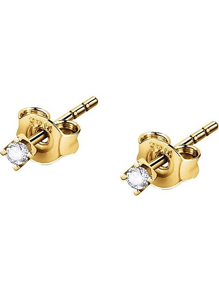 CHRIST Paar Ohrstecker CHRIST Damen-Ohrstecker 375er Gelbgold Diamant günstig online kaufen