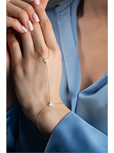 Nisan Ketten und Armband Set, 925 Sterling Silber Lotus-Handkette – Goldpla günstig online kaufen