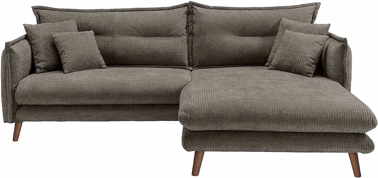 INOSIGN Ecksofa »Lazio modern und bequem, schmale Armlehnen, tolle Detailve günstig online kaufen