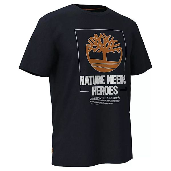 Timberland Nature Needs Heroes Front Graphic Regular Kurzarm T-shirt L Dark günstig online kaufen