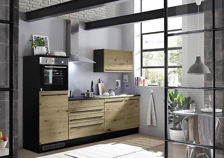 Küchenblock 260 cm inkl. Elektro-Set inkl. Einbauspüle Jazz 6 von Bega Fron günstig online kaufen