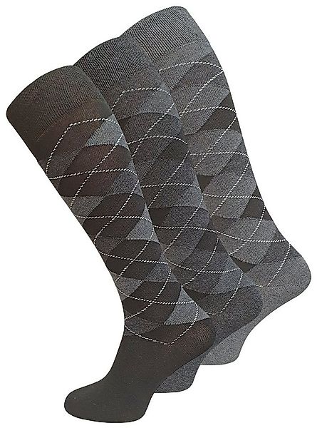 Cotton Prime® Kniestrümpfe 3 Paar, mit Karos (3-Paar) in angenehmer Baumwol günstig online kaufen