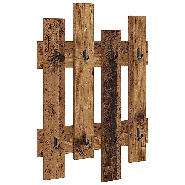 vidaXL Regal Wandmontierter Kleiderständer Altholz 60 günstig online kaufen
