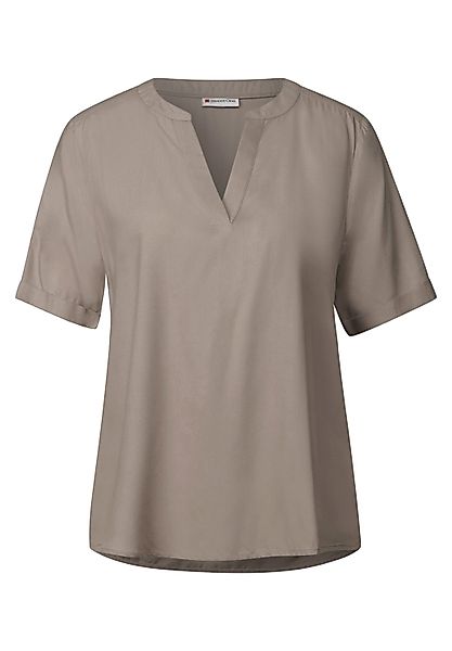 STREET ONE Shirtbluse Bluse in Unifarbe günstig online kaufen