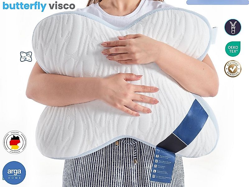 ARGAHOME Nackenstützkissen Butterfly Visco – Ergonomisches Seitenschläfer - günstig online kaufen
