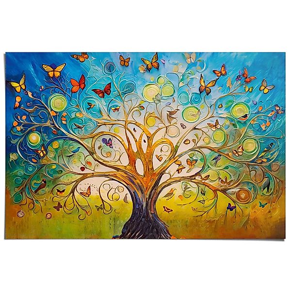 Reinders! Poster Colourful Tree of Life günstig online kaufen