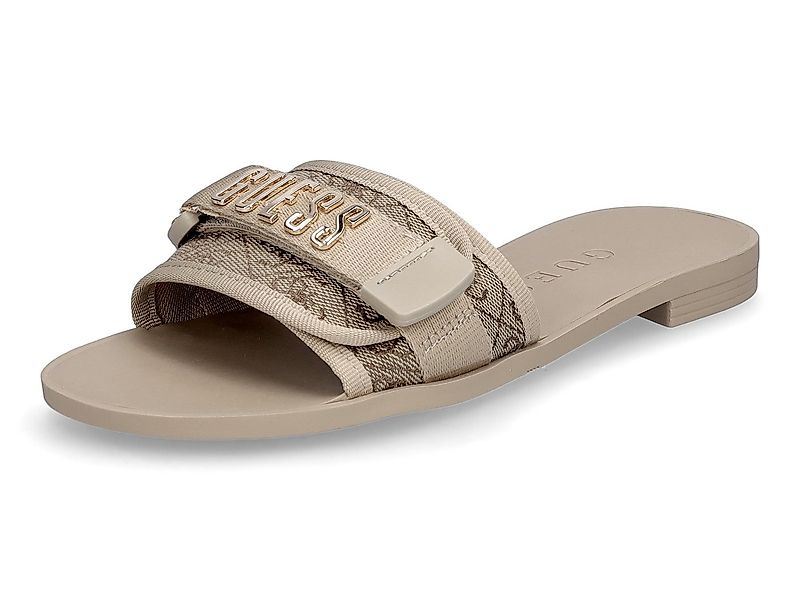 Guess Guess Damen Pantolette Elyze4 beige Pantolette günstig online kaufen
