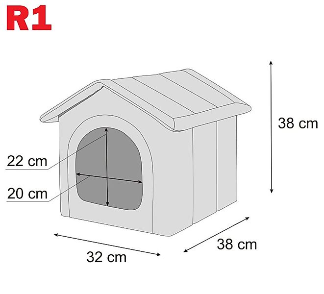 Hobbydog Hundehütte Hundehütte Hundekorb Katzehütte Hundehaus Hundesofa Kat günstig online kaufen