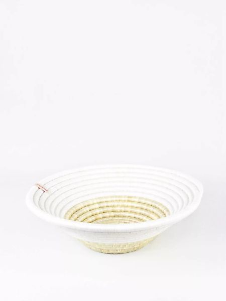 Deko- & Obstschale - 35cm - Braun/weiß/natur günstig online kaufen