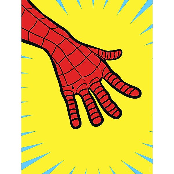 Komar Poster Spider-Man Gelb und Rot 30 cm x 40 cm 612849 günstig online kaufen