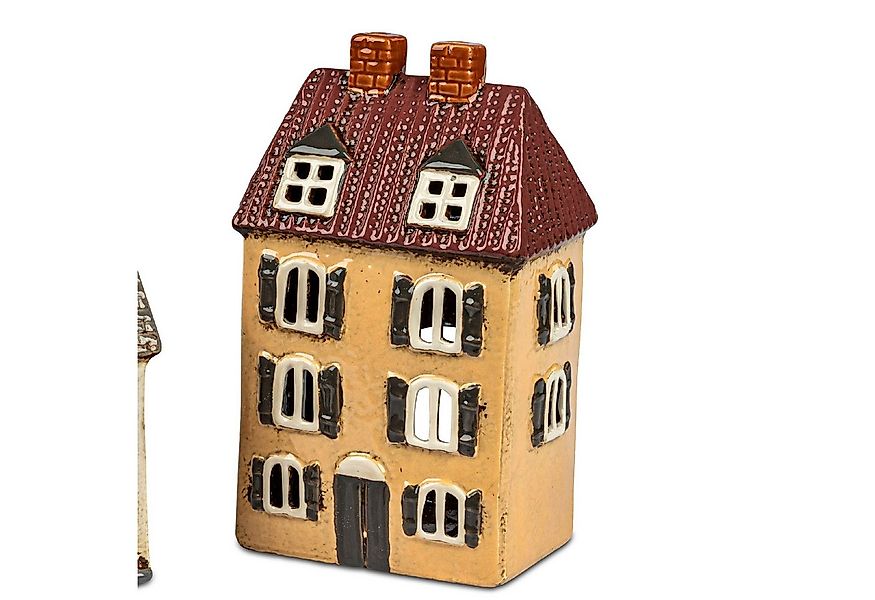 formano Windlicht Häuser, Farbe: Orange, Motiv: Haus günstig online kaufen