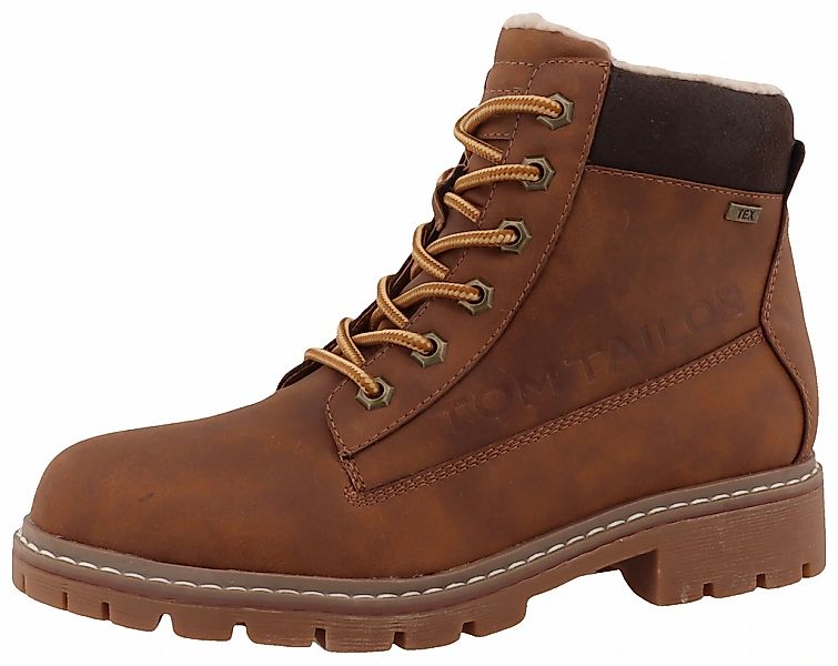 TOM TAILOR Winterboots, Blockabsatz, Winterstiefelette, Schnürboots günstig online kaufen