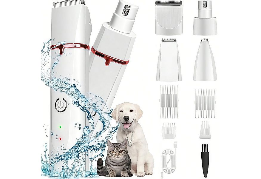 MOPUEA Hundeschermaschine 4 In 1 Elektrische Tierhaarschneider-Sets, Katzen günstig online kaufen