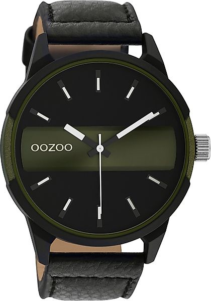 OOZOO Quarzuhr C11002, Armbanduhr, Herrenuhr, Lederarmband günstig online kaufen