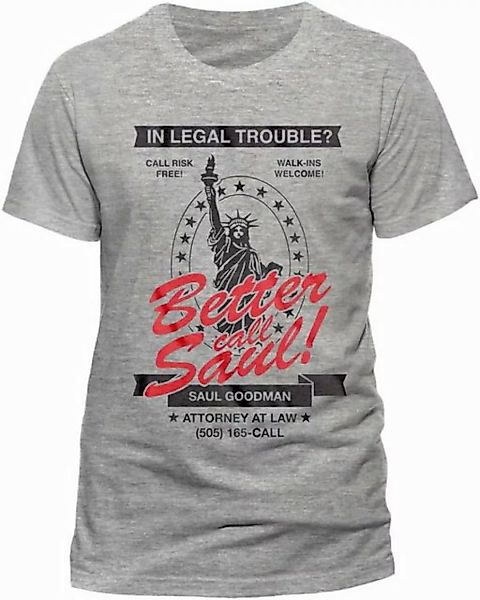 Breaking Bad Print-Shirt Better cal Saul ! Breaking Bad T-Shirt Hellgrau M günstig online kaufen