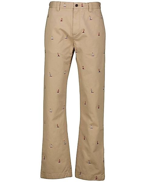 Gant Chinohose Herren Chinohose mit Stickerei Straight Fit (1-tlg) günstig online kaufen