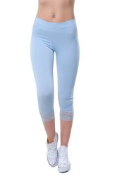 Bongual Caprileggings Leggins kurz mit Spitze günstig online kaufen