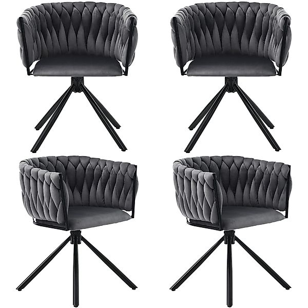 Flieks Esszimmerstuhl (360° drehbar, Set, 4 günstig online kaufen