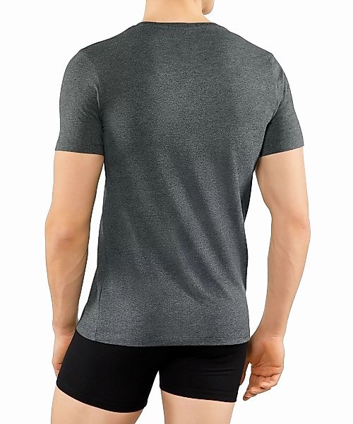 FALKE 2-Pack Herren Kurzarmshirt Daily Comfort, XL, Grau, Uni, Baumwolle, 6 günstig online kaufen