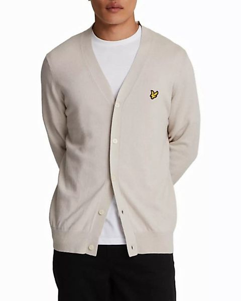 Lyle & Scott Cardigan V-Ausschnitt, Merino-Baumwolle Mix günstig online kaufen