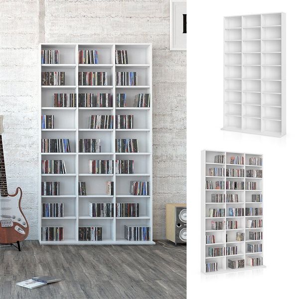 Vicco CD-Regal Jukebox, Weiß, 102 x günstig online kaufen